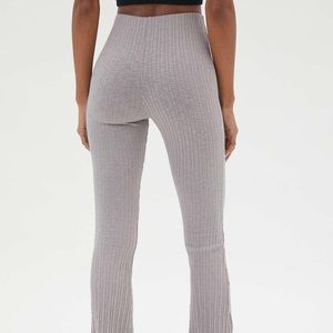 UO Rosie Ribbed high waisted flare pants